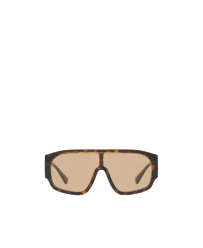 Versace Logo Sunglasses In Nude
