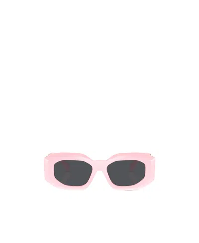 Versace Logo Sunglasses In Pink