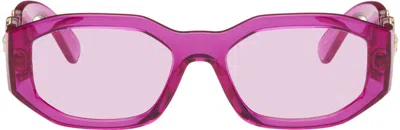 Versace Pink Medusa Biggie Sunglasses In 5334/5 - Pink