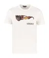 Versace Logo, Sunglasses, Printed T-shirt In White