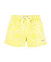 Versace Yellow Barocco Bath Towel In Yellow
