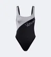 Versace Logo Swimsuit In Multi