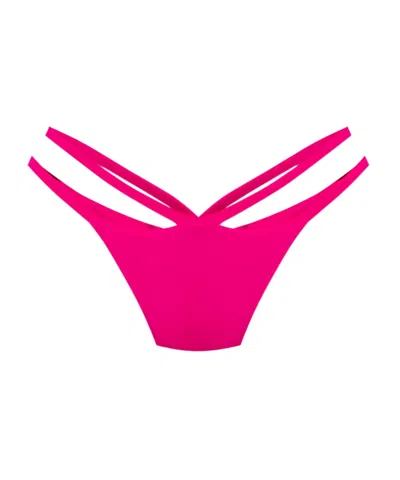 Versace Logo Swimsuit Suit In Pink