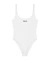 Versace Button-front Cotton Body In White