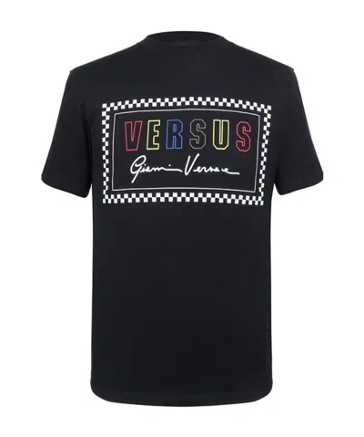 Versace Logo T-shirt In Black