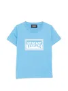Versace Logo T-shirt In Blue