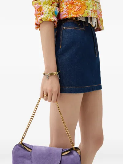 Versace Logo Tag Bracelet In Multi