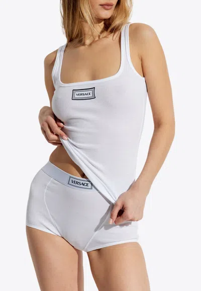 VERSACE LOGO TAG TANK TOP