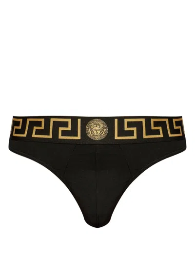 VERSACE LOGO THONG BRIEFS