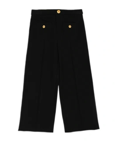 Versace Logo Track Pants In Black