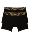 Versace Logo Trunks - Pack Of 2 In Black