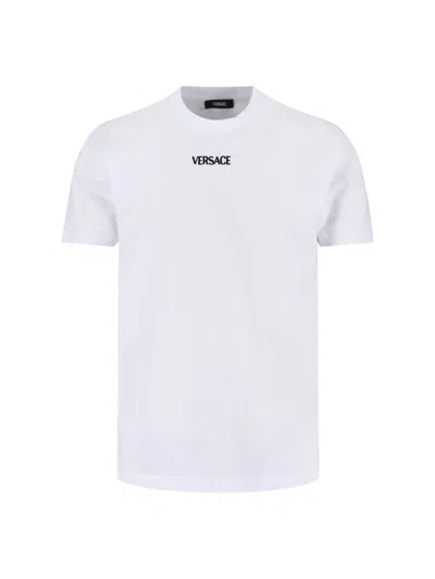 VERSACE LOGO T-SHIRT - WHITE