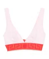 Versace Greca-detail Bralette In Orange