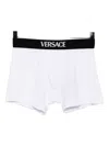 Versace Logo-waistband Briefs In White