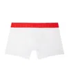 Versace Greca Border Logo-waistband Boxers In White