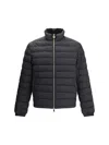 Versace Barocco Jacquard Puffer Jacket In Black