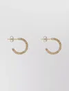Versace Logoed Hoop Earrings For A Distinctive Touch