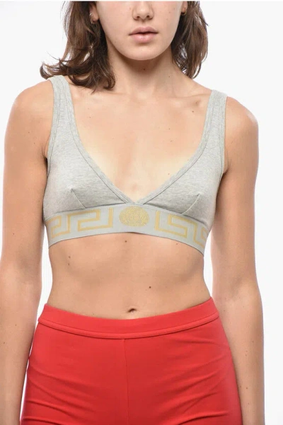 VERSACE Sports Bra with Logo Band