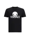 Versace Medusa Logo T-shirt In Black