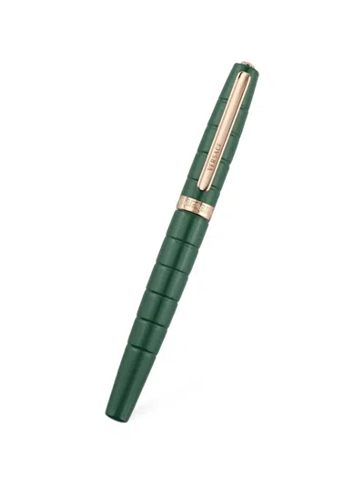 Versace Logo-engraved Pen In Green
