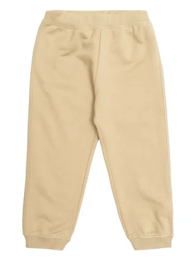 Versace Kids' Logo-patch Track Pants In Neutral