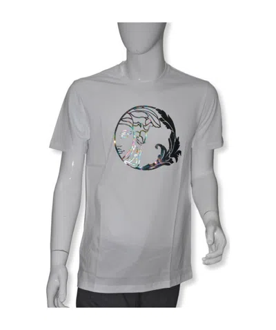 Versace Logot-shirt In Gray
