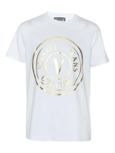Pre-owned Versace Logo-print T-shirt In White