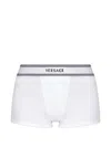 Versace Logo-waistband Briefs In White