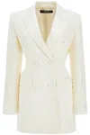 Versace Doppelreihiges Blazerkleid In Bianco