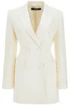 Versace Doppelreihiges Blazerkleid In White (white)