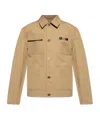 Versace Long Sleeve Casual Jacket In Brown