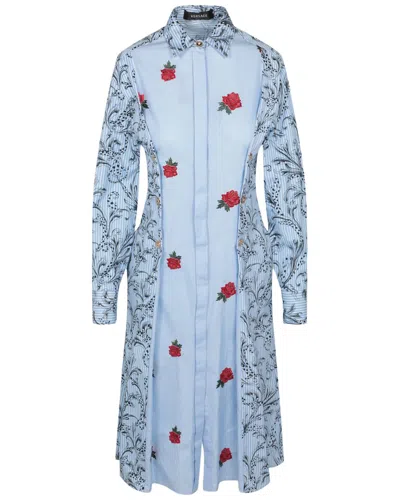 Versace Long Sleeve Collared Dress