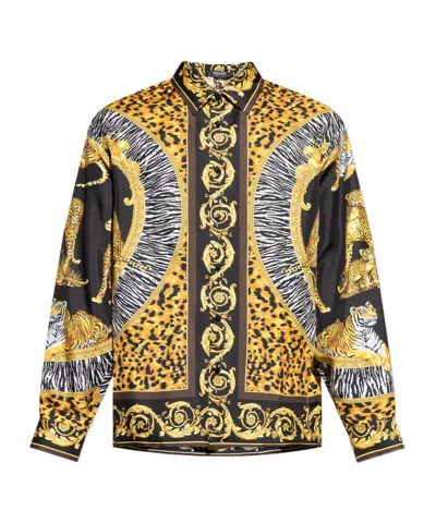 Versace Long Sleeve Shirt In Multi