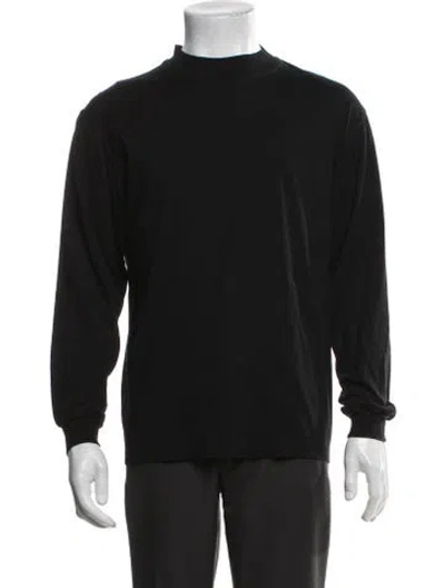 Pre-owned Versace Long Sleeve Shirt In Black