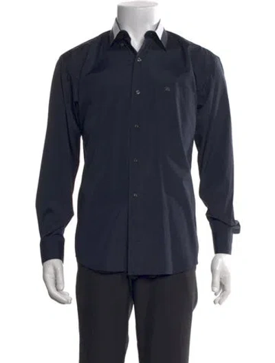 Pre-owned Versace Long Sleeve Shirt In Gray