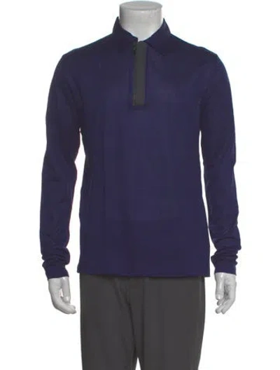 Pre-owned Versace Long Sleeve Shirt W/ Tags In Blue