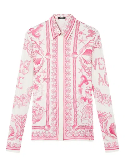 Versace Long-sleeve Shirt In White