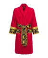 Versace I Love Baroque Logo-jacquard Cotton Bathrobe