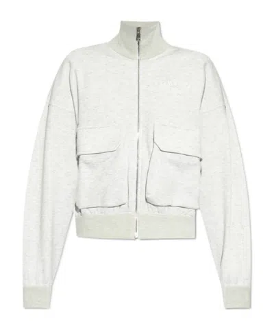 Versace Long-sleeved Cardigan In White