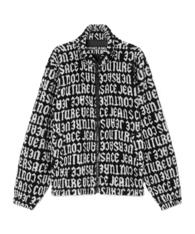 Versace Long-sleeved Casual Jacket In Black