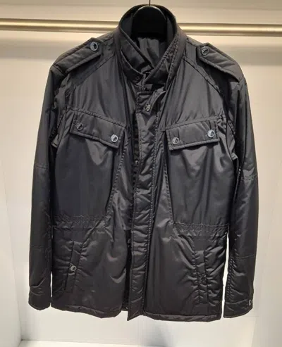 Versace Long-sleeved Casual Jacket In Black