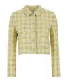 Versace Women's Multicolor Tweed Blazer | Size It 40 | 10176791a13465 Color 2ya50 In Nude