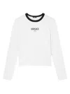 Versace Stretch Viscose-jersey T-shirt In White