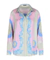 Versace Long-sleeved Shirt In Pink