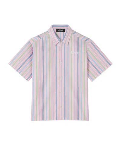 Versace Long-sleeved Shirt In White