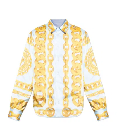 Versace Long-sleeved Shirt In White