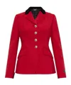 Versace Medusa-head Button Blazer In Red
