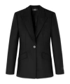 Versace Long-sleeved Suit Jacket In Black