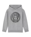 Versace Long-sleeved Sweater In Gray