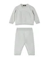 Versace Long-sleeved Sweatshirt And Trousers Set In Gray
